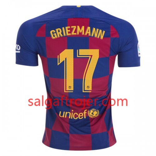 FC Barcelona Fodboldtrøjer Antoine Griezmann 17 Hjemmebanesæt 2019/20 Kort ærmer FC Barcelona Fodboldtrøjer Antoine Griezmann 17 Hjemmebanesæt 2019/20 Kort ærmer